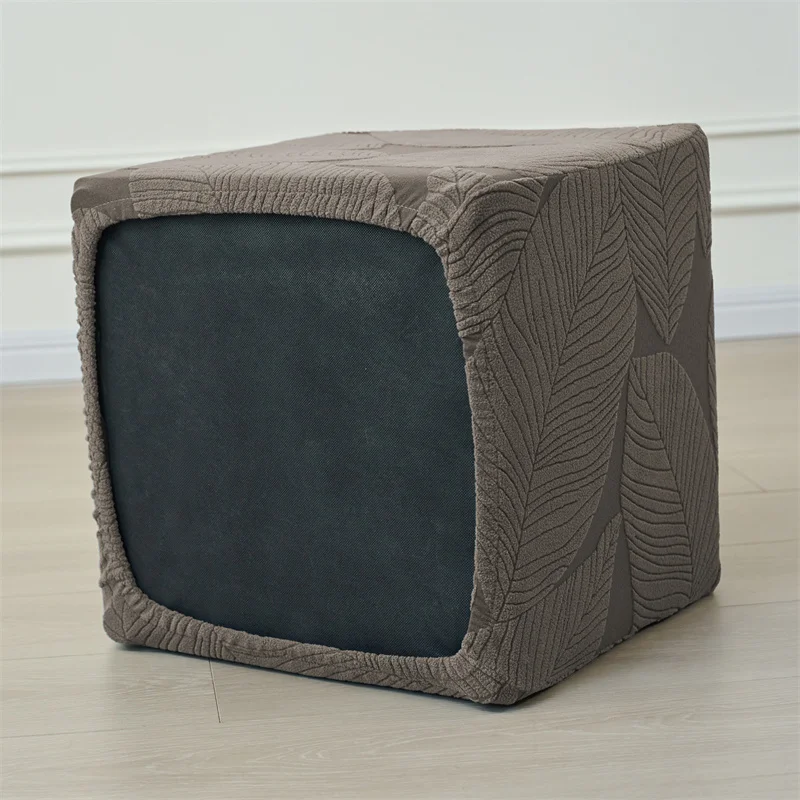 Square Ottoman Pouf Stool Cover, Home Decor