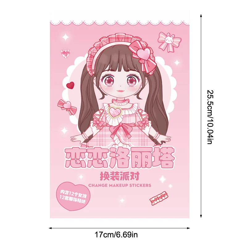 Principessa Puzzle Libro fai da te Adesivo per trucco cartone animato per ragazza Attività Regalo giocattolo per bambini fatto a mano