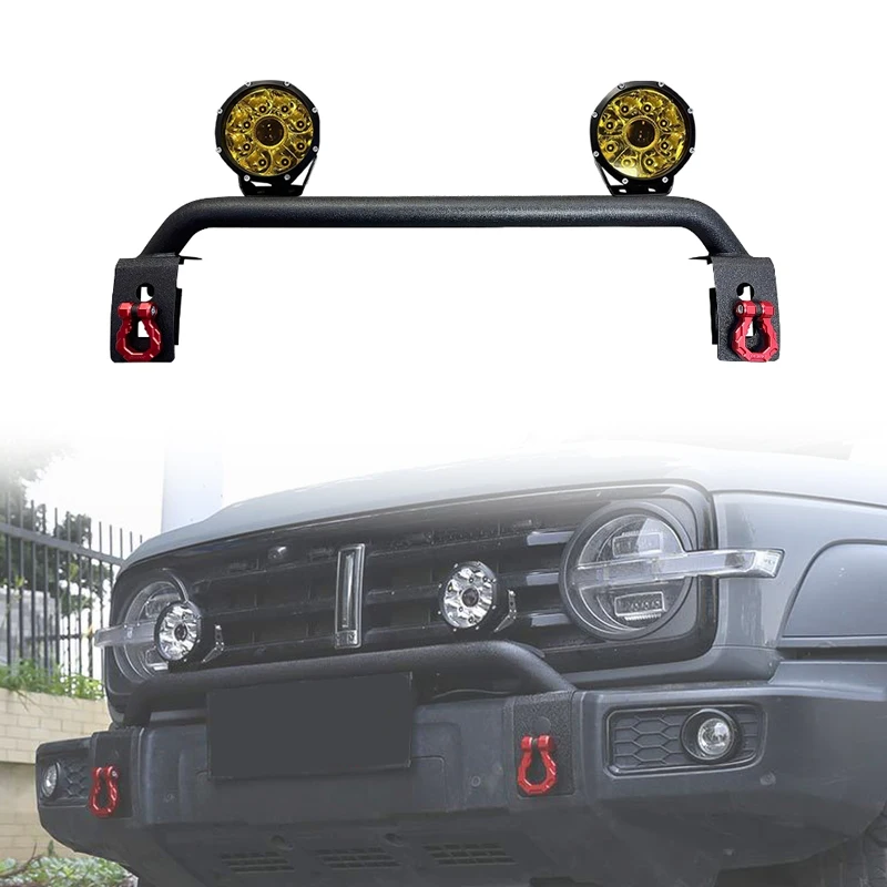 

2025 Hot Sale Front Bull Bar Front Bumper with Spotlights for GWM Tank 300 Accessoriescustom