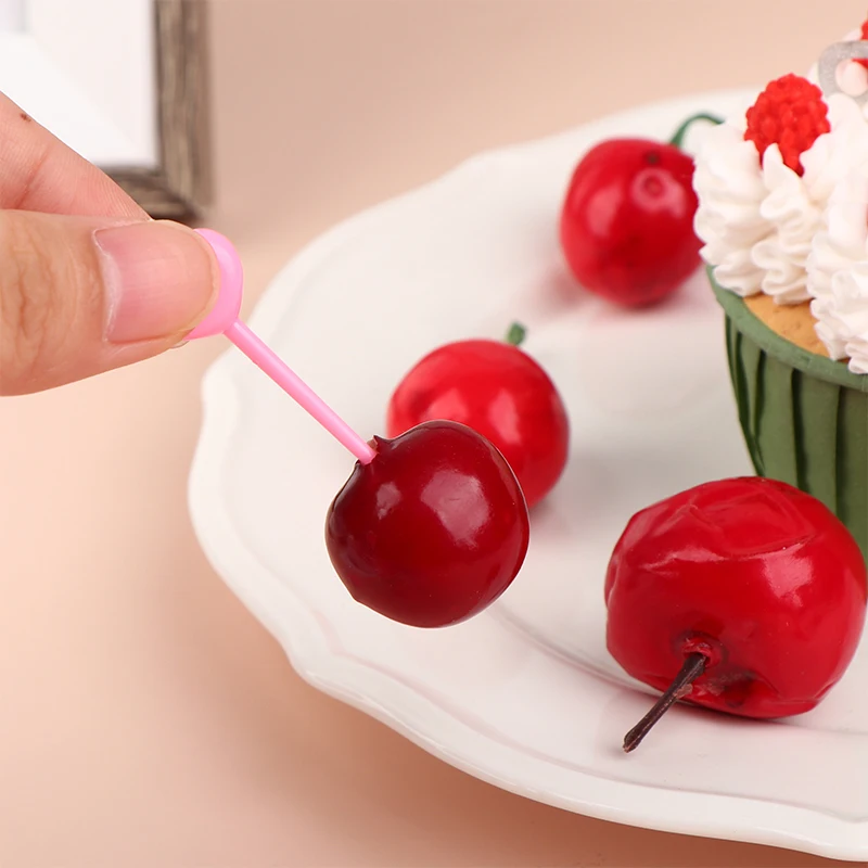 

1 Set Animal Fruit Fork Food Grade Plastic Mini Cartoon Kids Cake Fruit Toothpick Bento Lunch Bento Accessories Party