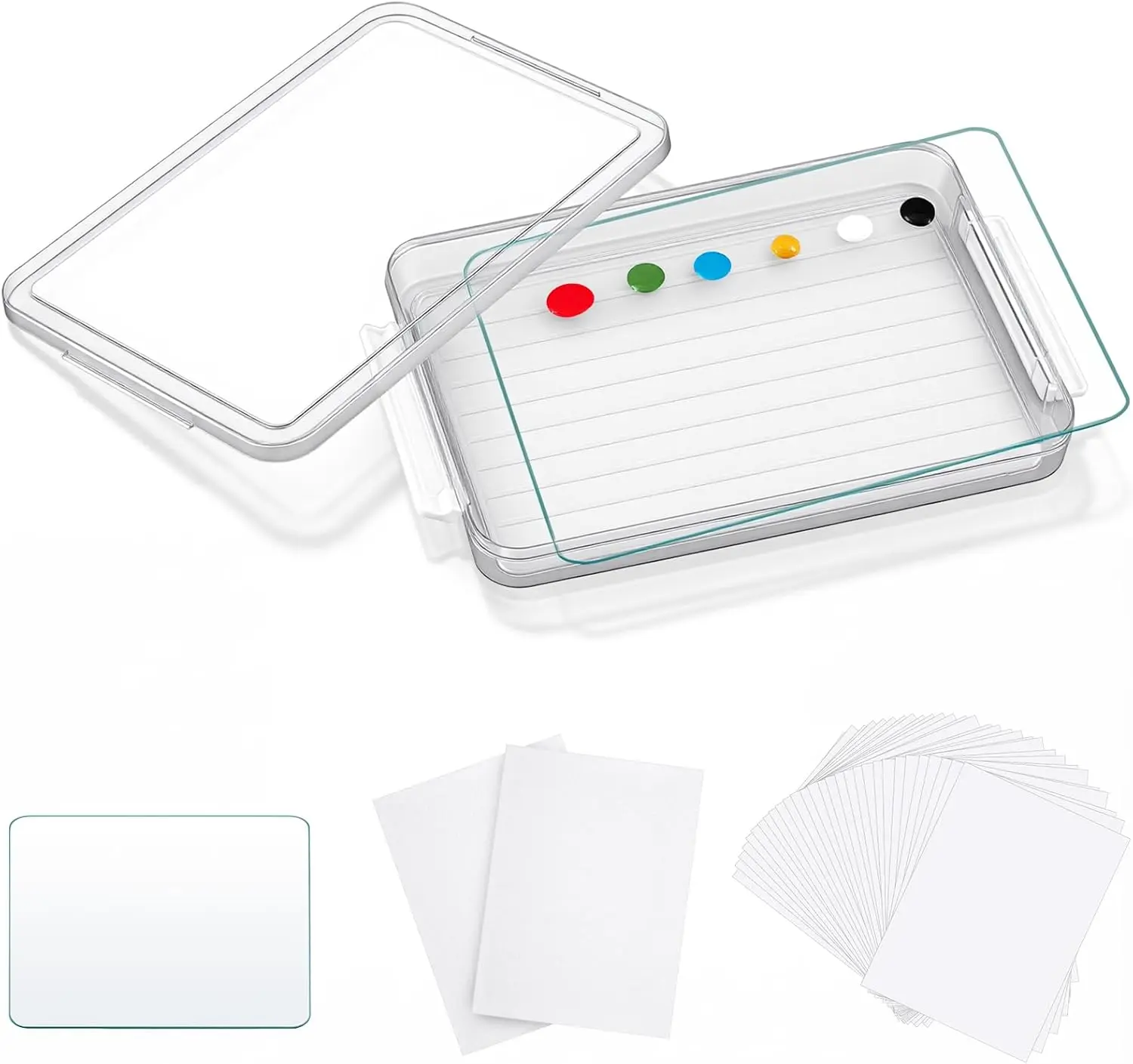 

1 Pcs 9 x 12 Inch Clear Tempered Glass Palette for Oil Painting Airtight Stay Wet Palette Container and 40 Sheets Dispos