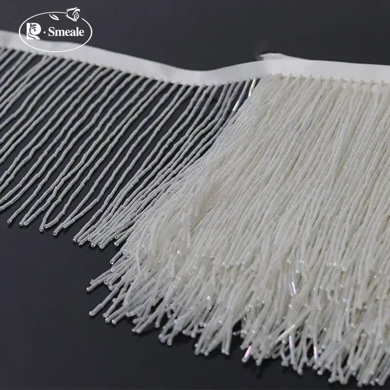 Tube Tassel Lace Trim, Wedding Evening Dress, Beaded Decoration, 15cm Width, 38 Colors, RS4045, 5Yards, Wholesale