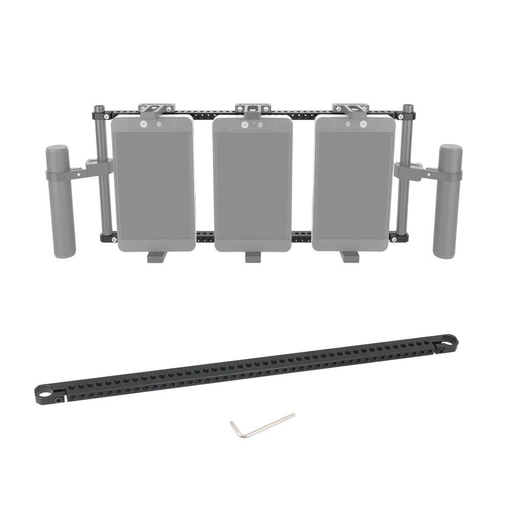 CAMVATE 45CM Cross Cheese Bar with Dual 15mm Rod Clamp 1/4