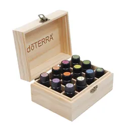 Essential Oil Storage Wooden Box For DoTERRA 12 Compartment Storage Box 15ML 12 Compartment Essential Oil Display Box