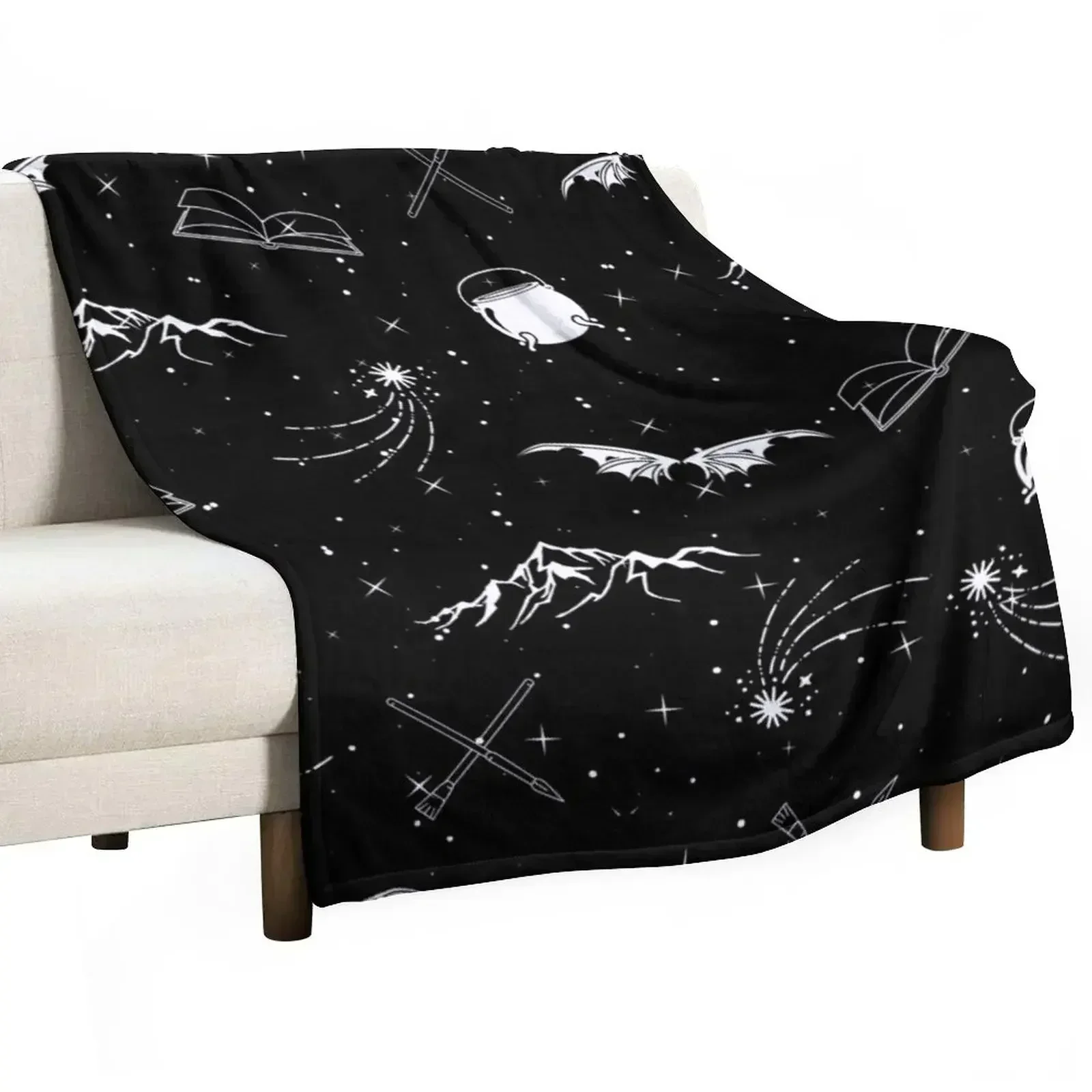 A Court of Thorns and Roses (ACOTAR) Pattern Throw Blanket manga Decorative Throw Softest Furrys valentine gift ideas Blankets