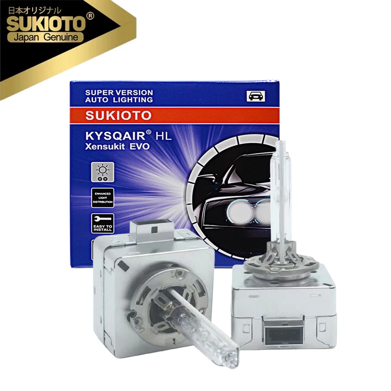 

1 Pair 35W D1S HID Headlight Bulb 150% Brightness D3S Xenon Headlight Bulb Metal Snap Ring and Base Easy Installation Plug&Play