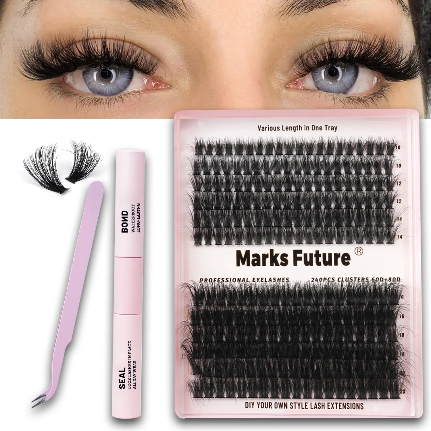 

Набор для наращивания ресниц 10-20 мм, пушистые кластеры ресниц, D, набор для наращивания ресниц с клеем для ресниц, средство для удаления ресниц, ресницы для поделок