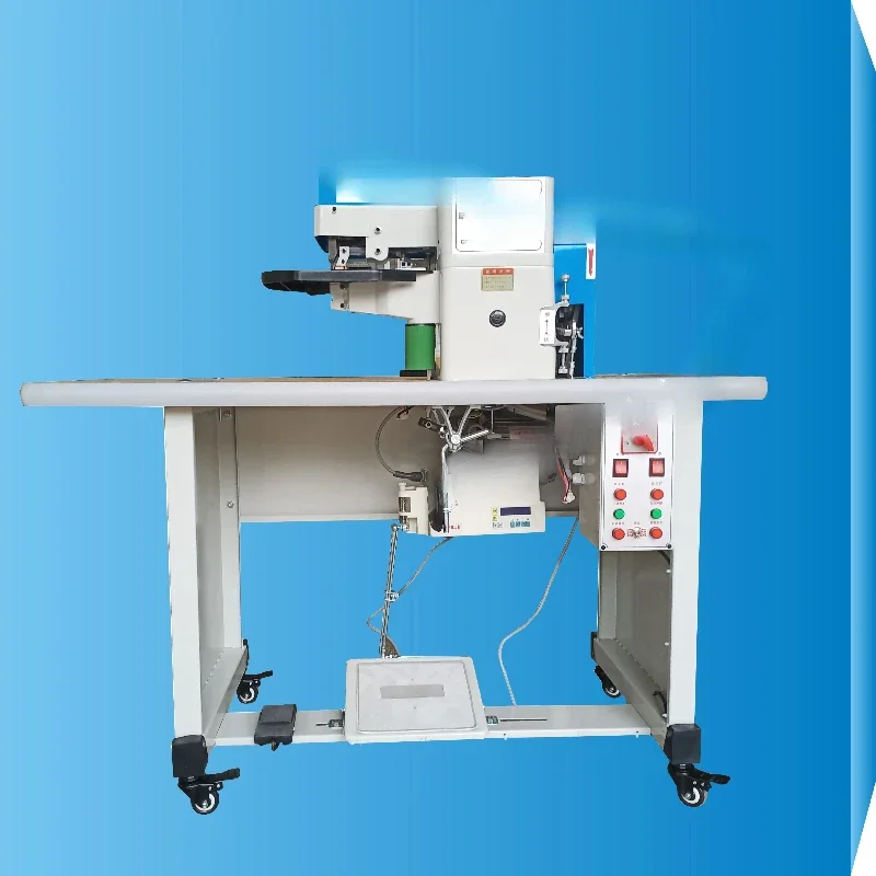 Automatic Hot Cement Gluing Edge Folding Machine for Shoe Bags Suitcases Leather Processing