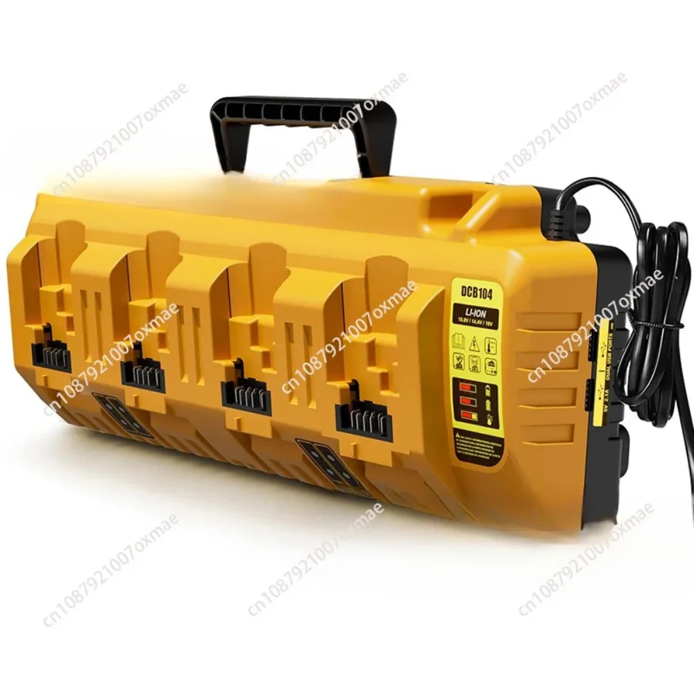 Four-Charge Dcb104 Fast Charger Suitable for Dewei Electric Tools 14.4-18V Lithium Battery