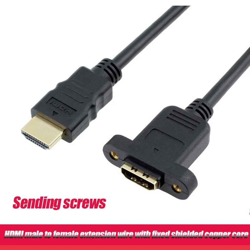 

HDMI Male To Female Connector Extension Cable 0 3m 0.5m 0 6m 1m 1.5m 2m 3m Fixed With Shielded Copper Core Supporting 1080P 4K3D