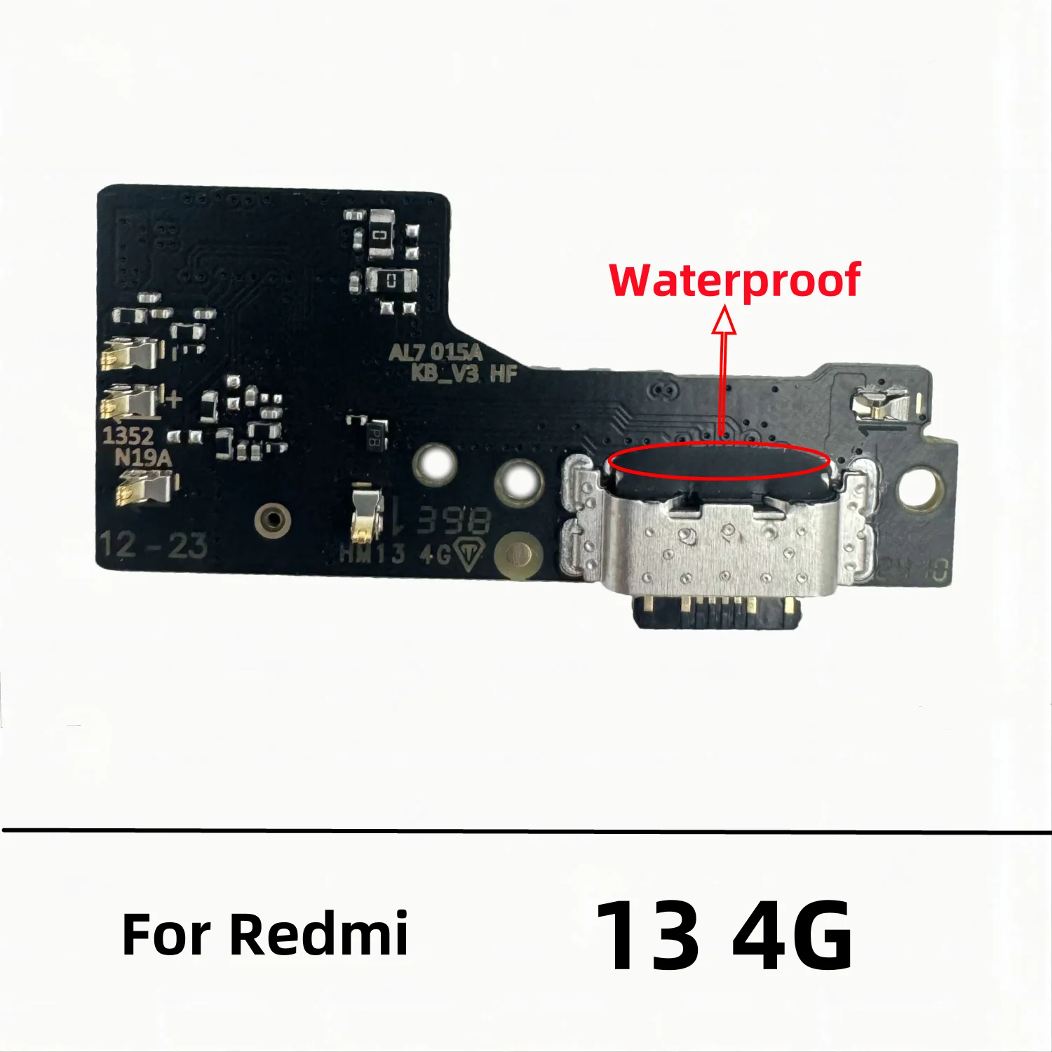 USB-oplader voor Redmi 13 4G Dock Connector Board Oplaadpoort Flex-kabel vervangende onderdelen