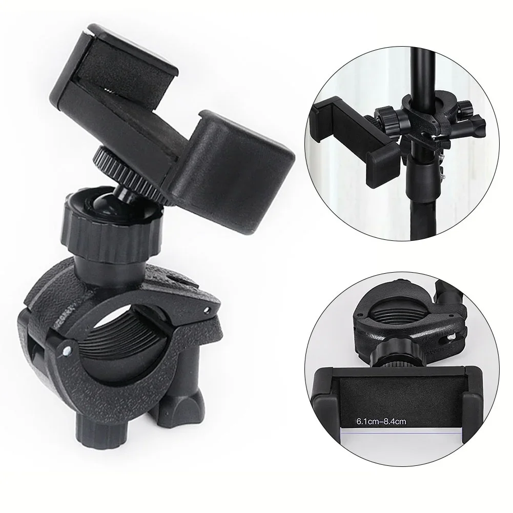 Securely Attach For Cellphones and Tablets to Mic Stand Adjustable and Rotatable Mount Holder for Musicians and Performers