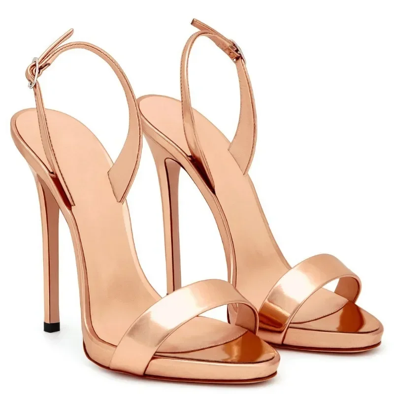 

European And American Fashion Cross Tie Sandals,Women's Sexy One Line Strap Slim High Heels,Runway Shoes,Banquet Sandals