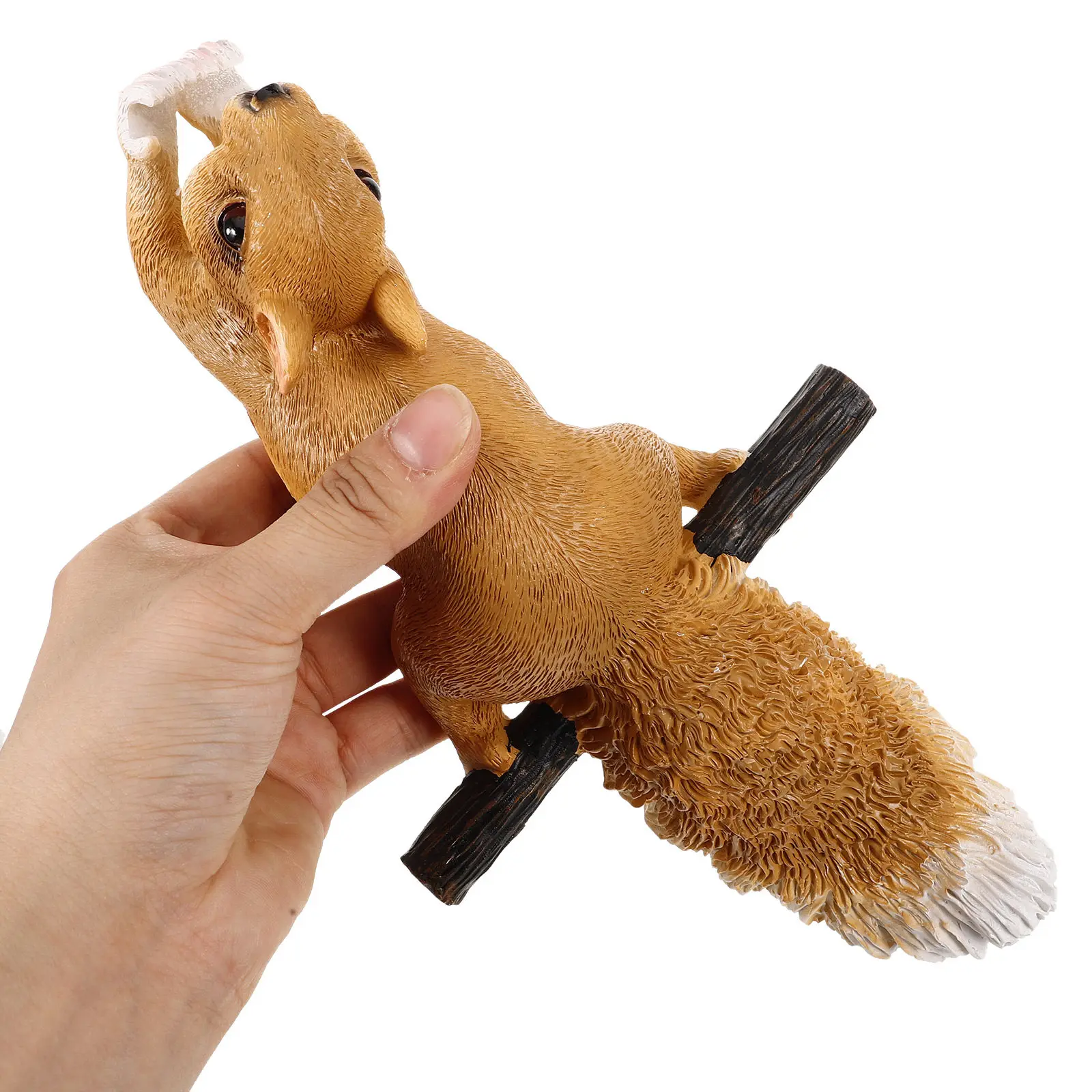 

Подвеска-белка из смолы и льняной веревки для сада: очаровательная статуэтка белки для деревьев, двора, парка, садового ведра, цветочного горшка