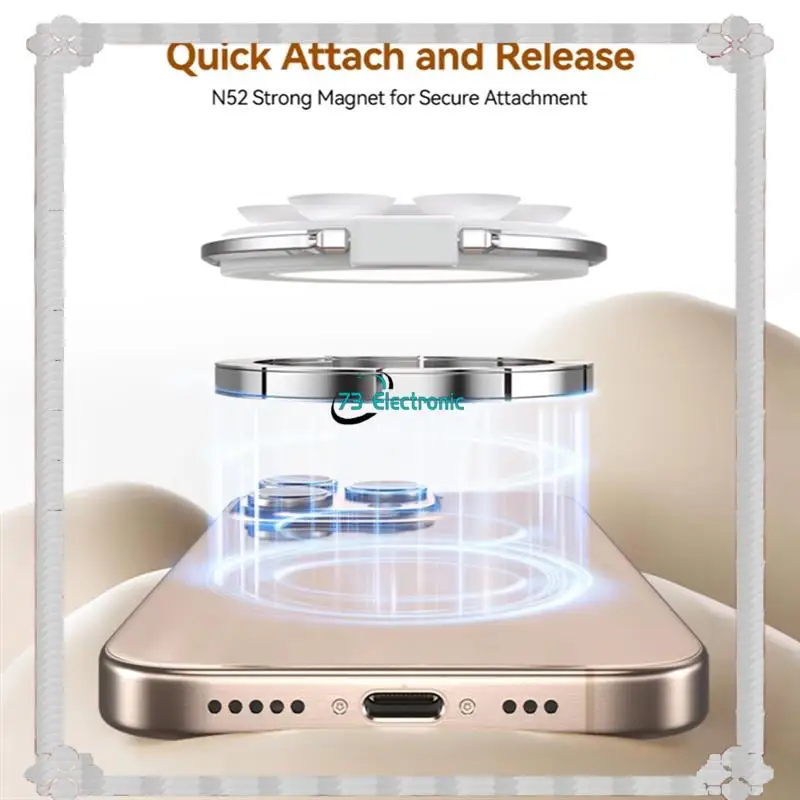 24-Hour Delivery Magnetic Suction Cup Mirror Phone Grip Stand Hands-Free Shower Holder Multifunctional Design For Iphone Android