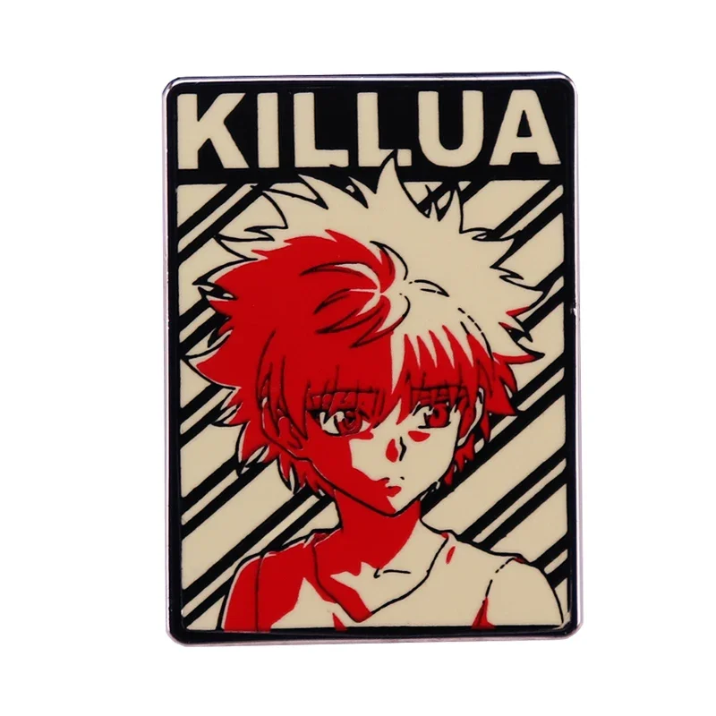 Killua Zoldyck Pin esmaltado Hunter X Hunter broche Anime Boy insignia