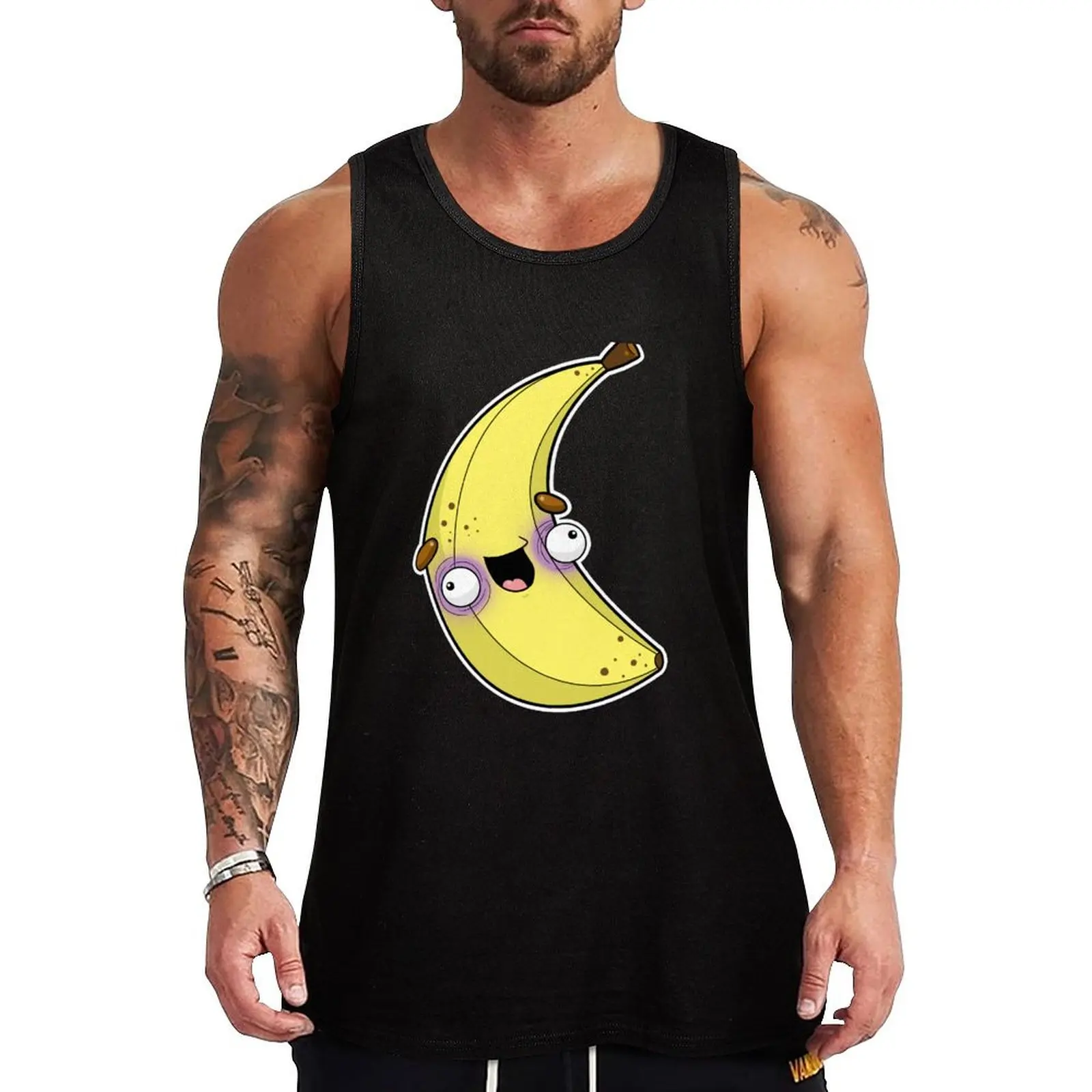 

BANANA Tank Top mens clothing Men's gym t-shirts Gym t-shirt man