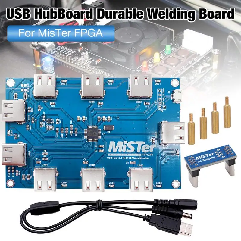 

USB HubBoard, прочная сварочная плата для mr FPGA, USB модуль расширения для mr FPGA для DE10-Nano SoC Board концентрат
