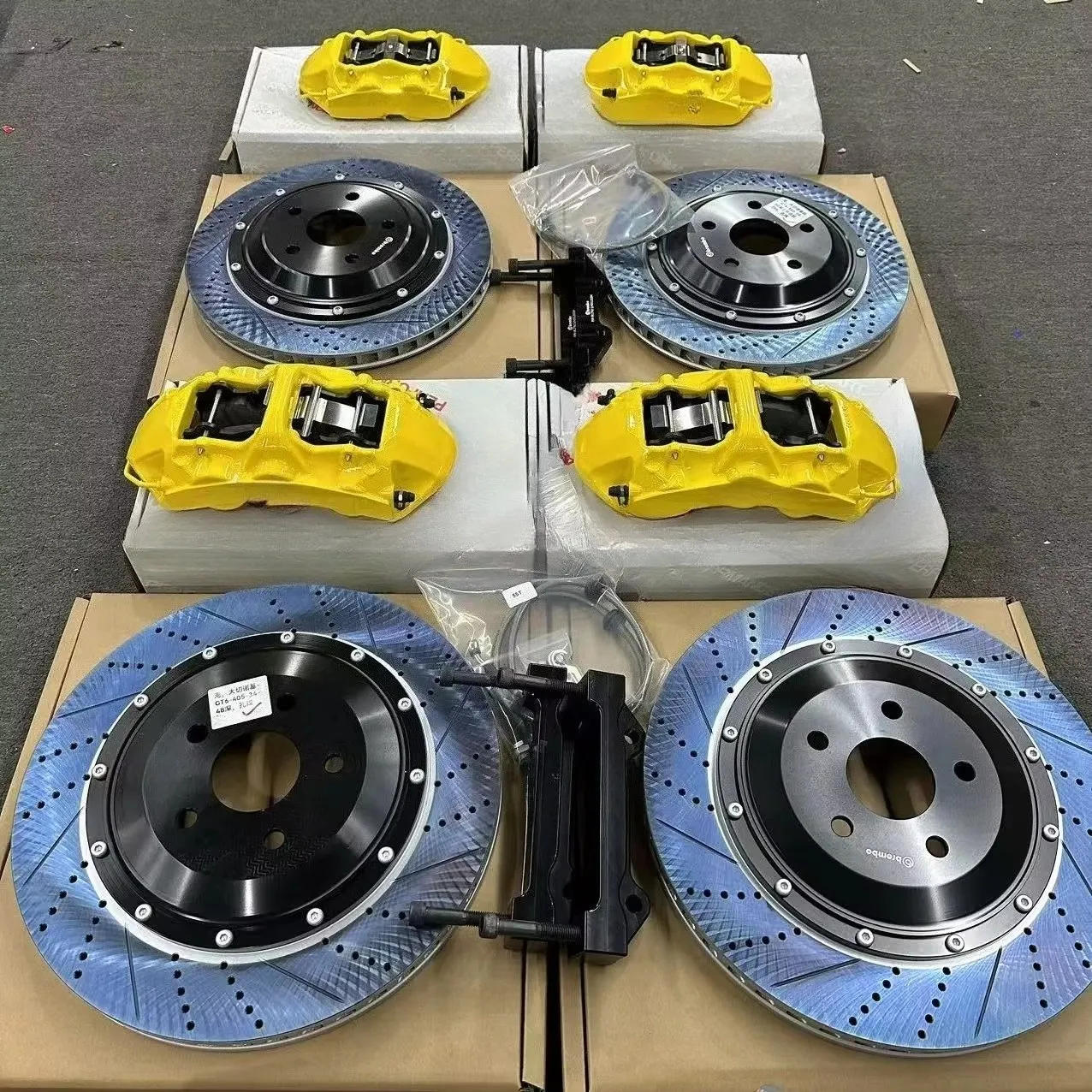 

gt6 6pot 380mm f40 4pot 380mm brake kit brake caliper kit Big brake for Grand Cherokee 20inch