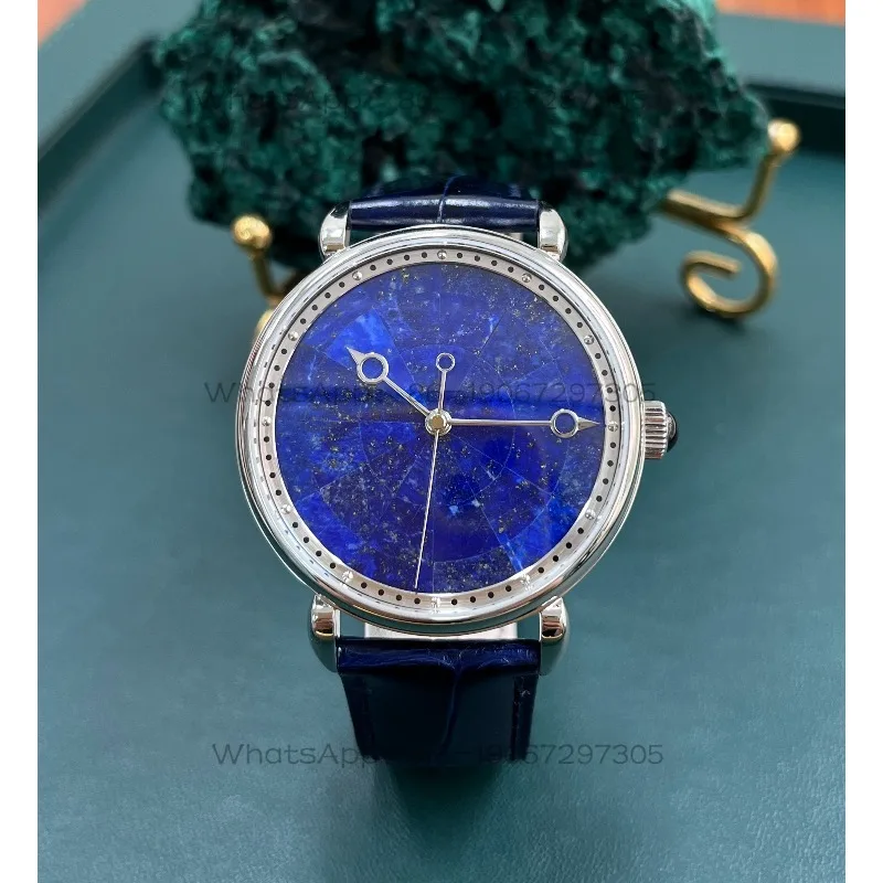 Watch Natural Lapis Lazuli Limited Edition Waterproof, Automatic Mechanical Watch Men's S2488