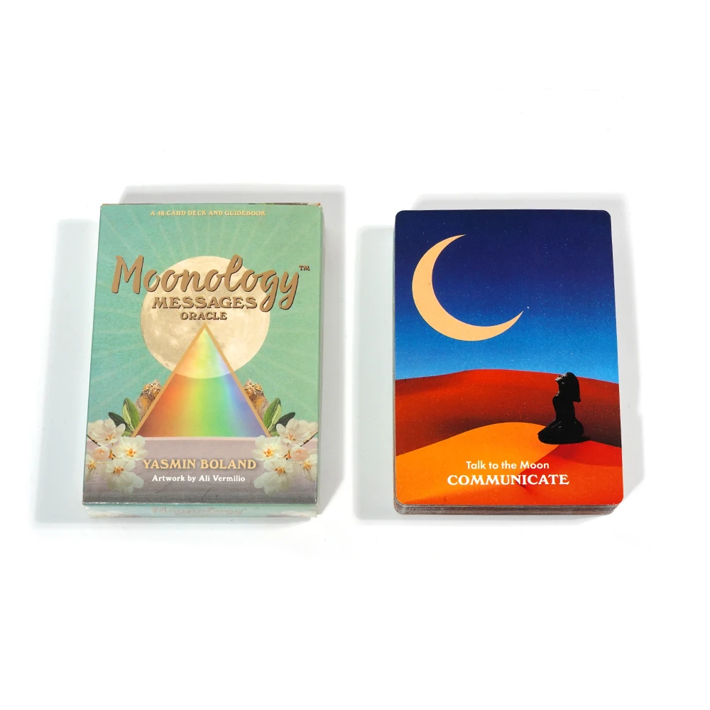 Moonology Messages Oracle A 48-Card Deck by Yasmin Boland Powerful Divination Tool That Will Connect You To Your Own Innate