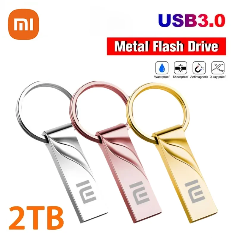 Xiaomi 2TB Flash Drive 2TB USB 3.1 Type-C Interface 1TB 512GB Mobile Phone Computer Mutual Transmission Portable USB Memory