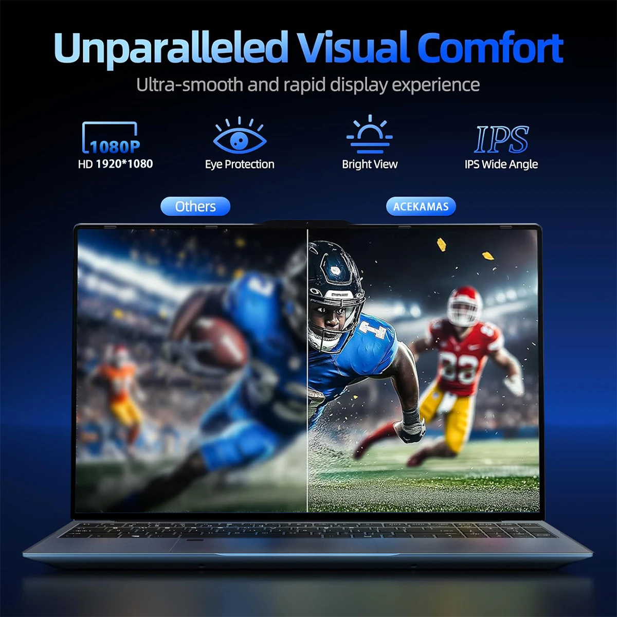 ACEKAMAS 2025 15.6 "كمبيوتر محمول Intel Core i7 6500U الكمبيوتر المحمول الألعاب ويندوز 11 برو 16GB DDR4 1 تيرا بايت SSD مكتب دراسة أجهزة الكمبيوتر المحمولة