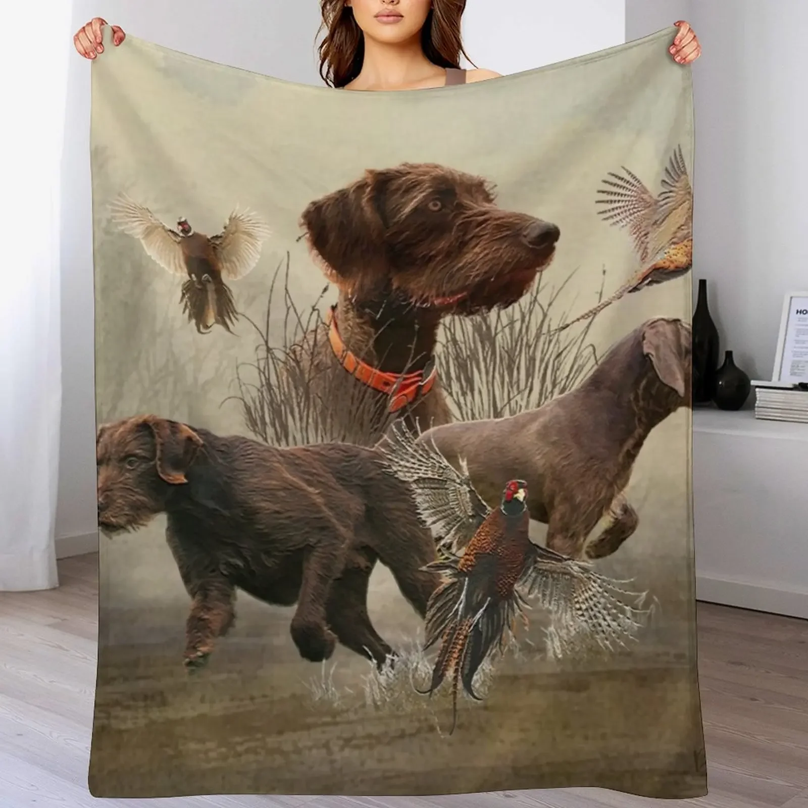 

Pudelpointers Throw Blanket Fuzzy Plush Throw Blanket for Sofa Chair