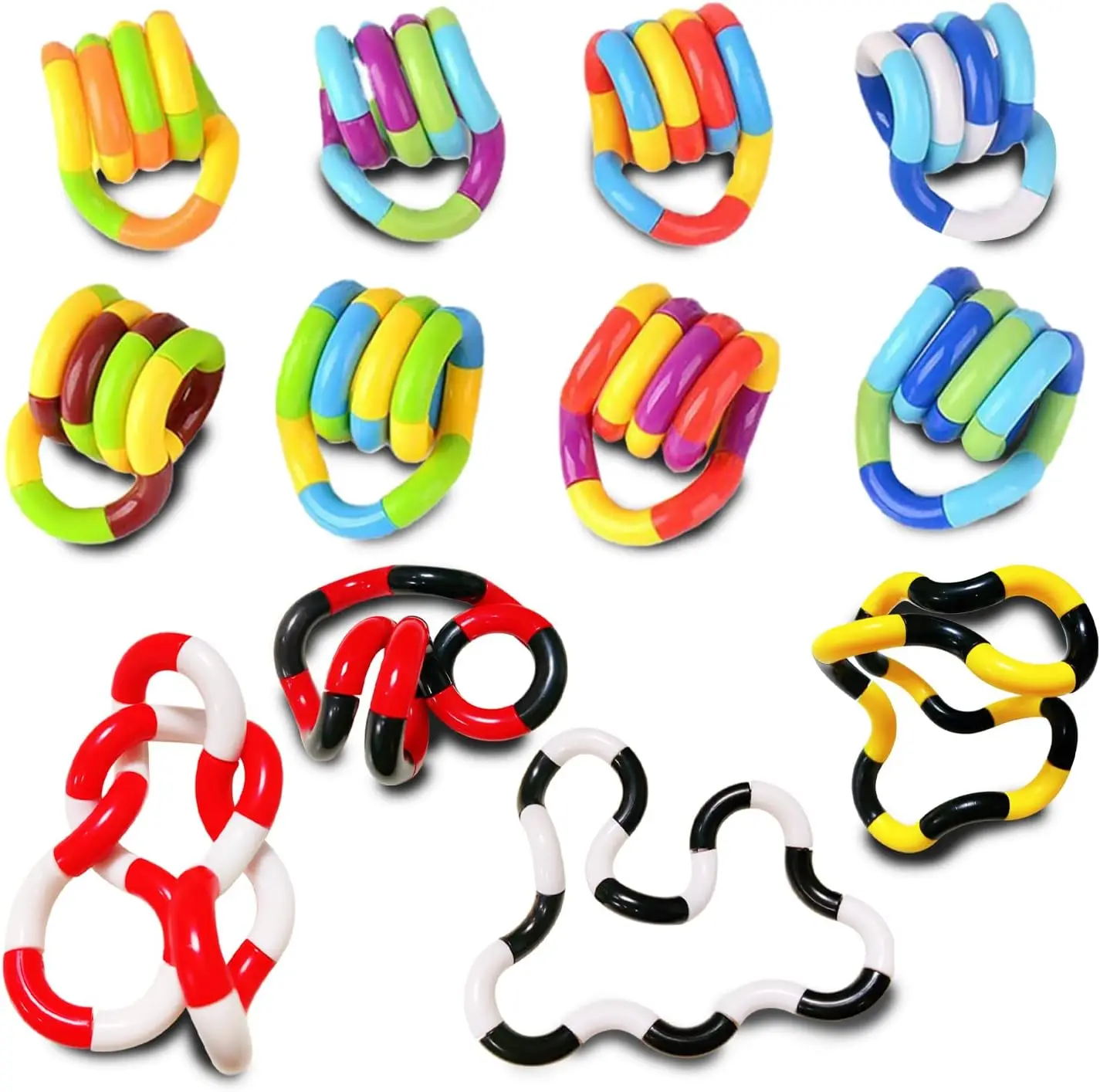 Jouet sensoriel de torsion, 3 pièces, jouet de Coordination œil-main, soulagement de l'anxiété, jouet de doigt pour enfants et adultes, motricité Fine  26