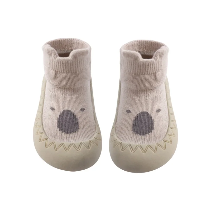 

Sunfanrtnn Baby Sock Shoes Animal Rubber Sole Non-Skid Indoor Slipper Infant First Walking Floor Shoes - Adorable and