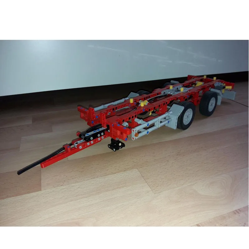 MOC-47675 Classic New Small Three-Axle Trailer Brick Model 941 Parts MOC Boys Children's Birthday and New Year Toy Gift