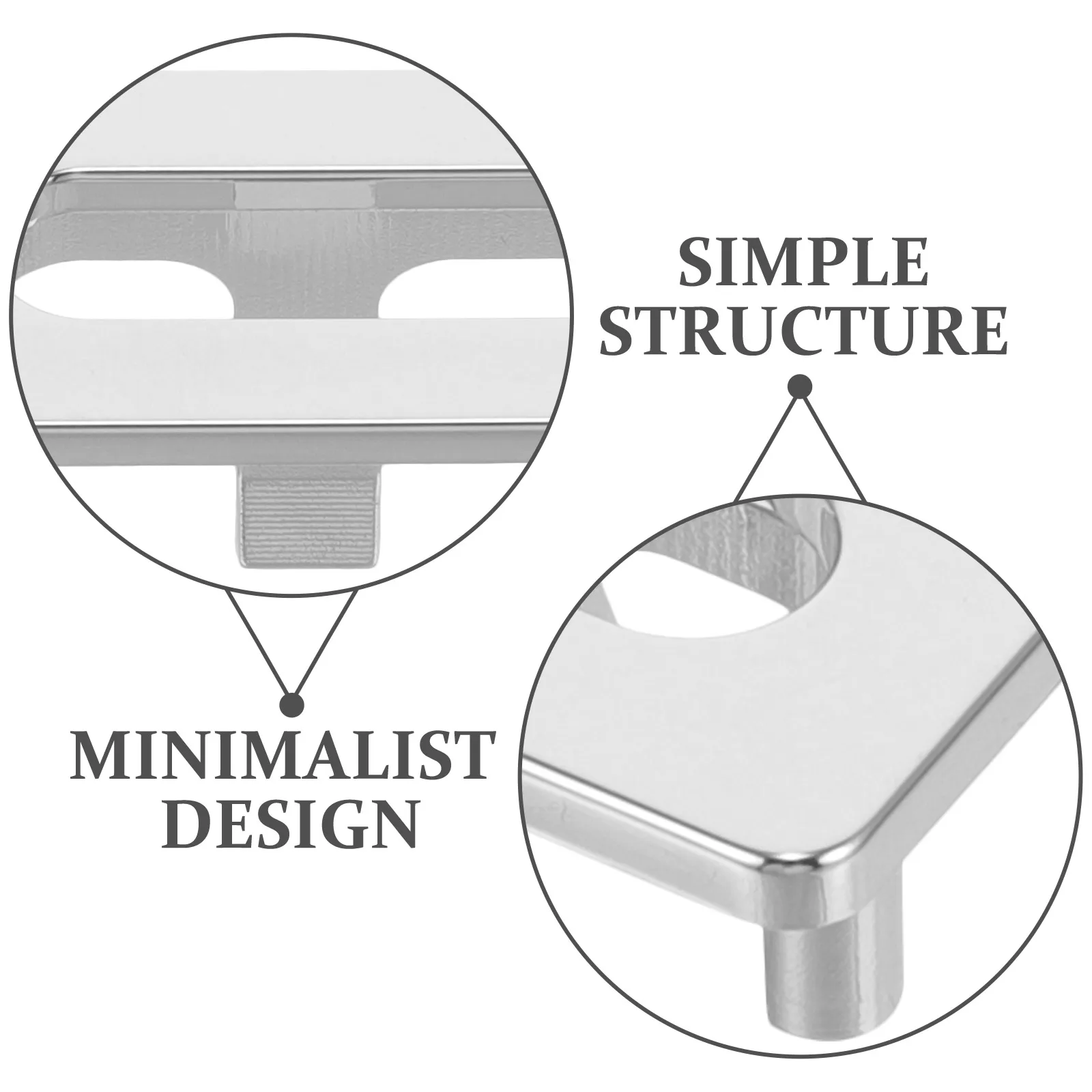 

2pcs Plastic Sink Cover Durable Rectangle Trim Cap For Bathroom Basin Universal Fit Chrome Design Kitchen Sink Accessories