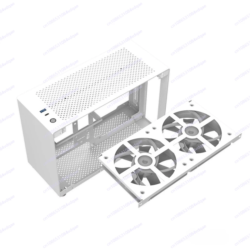 White side-through chassis 2mm thickened aluminum frame, mesh aluminum side panel