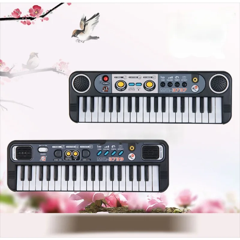 

37-Button Portable Organ with Microphone, Perfect for Piano Music Teaching Toy, Birthday Gift, Suitable for Girls and Boys