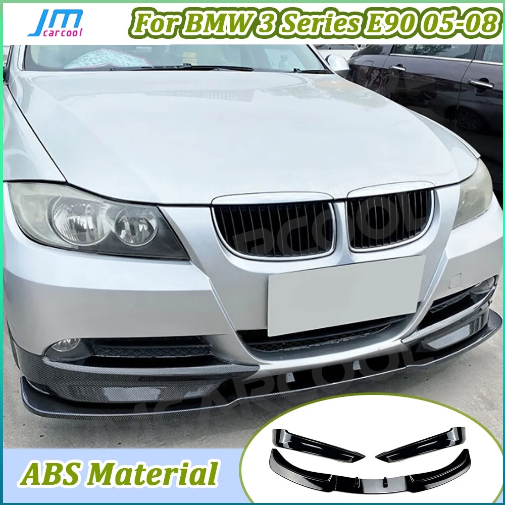 

ABS Front Bumper Lip Spoiler For BMW 3 Series E90 320i 325i Standard 2005-2008 Side Flap Aprons Guard Car Body kits Accessories