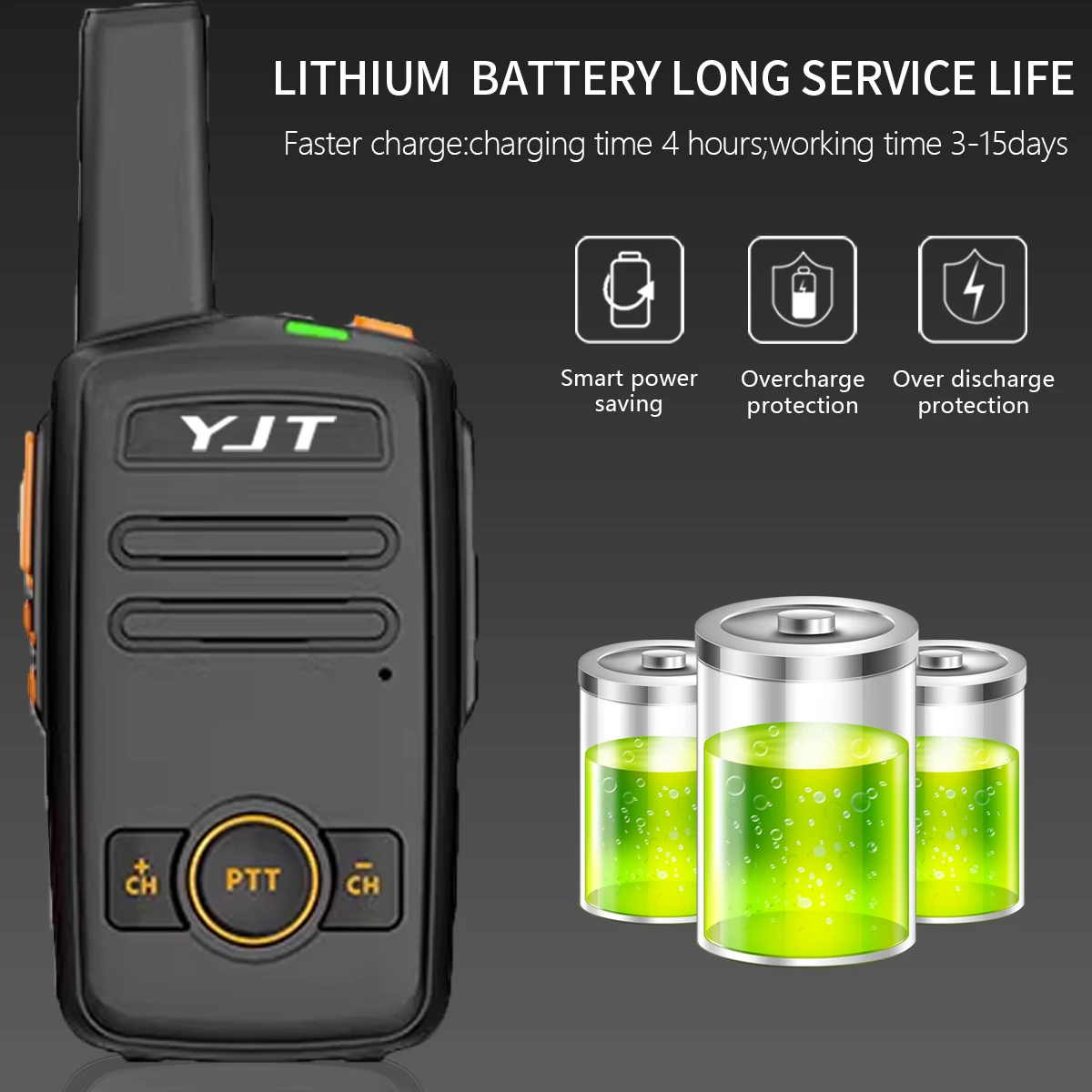 Yjt K11 Dual Ptt Pmr 446 Twee Weg Radio Pmr446 Walkie Talkie Set 2 Stuks Met Type C Poort