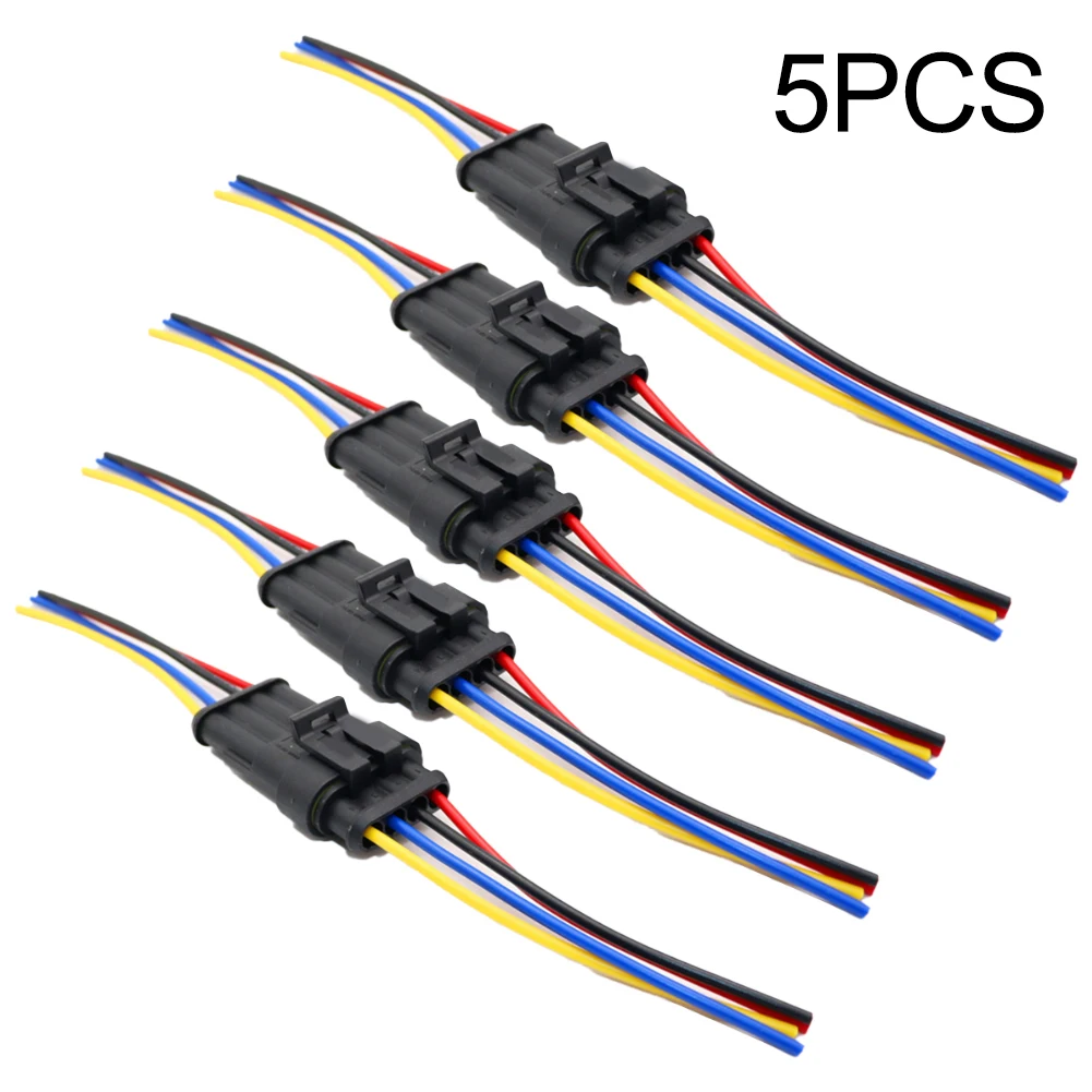 

4 Pin Connector 4 Pin Electrical Connector 10A Rated Current Easy To Install PA66 Material Reliable Connection