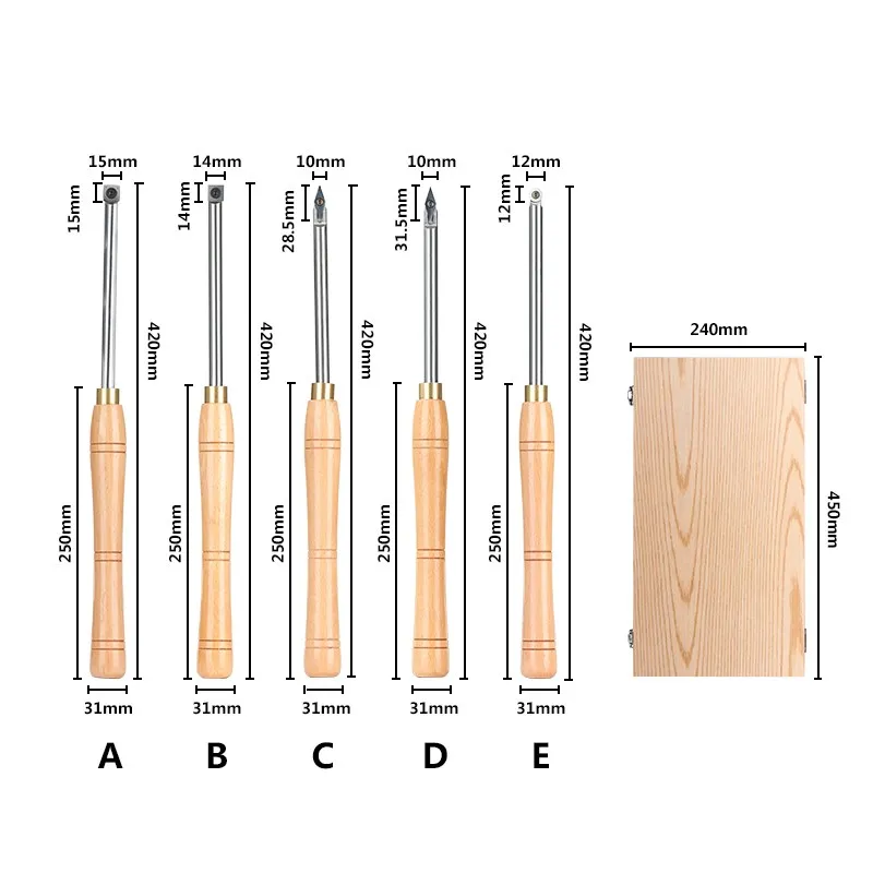 10-15MM Bowl Gouge Wood Lathe Turning Set for Woodworking Tools Wood Workring Hand Tool Turning Tools