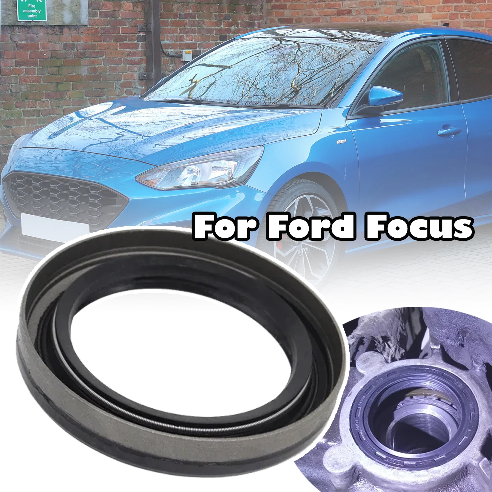 

Car Drive Shaft Oil Seal For Ford Focus C-Max 2003 2004 2005 2006 2007 Drivetrain Transmission Gearbox Axle Ring 1712552 1096669