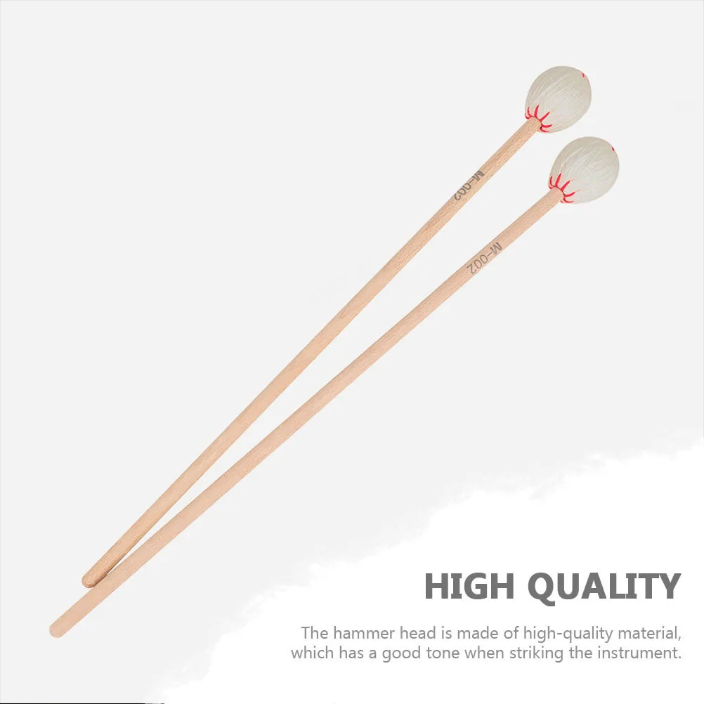 

2Pcs Maple Marimba Hammers Professional Durable Drum Mallets Accessories Lightweight Full Tone