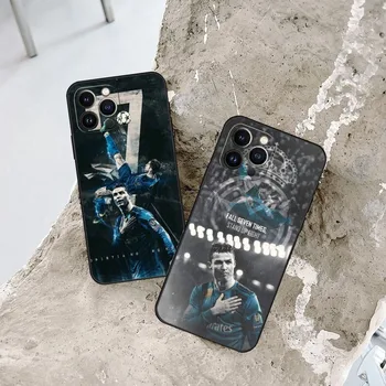 CR7 Football Star R-Ronaldo Phone Case for iphone 15 13 Pro Max 14 Mini 12 11 Xr X Xs 6s 6 8 7 Plus Silicone Back Cover