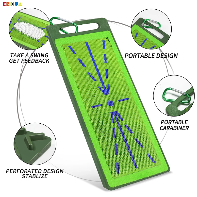 New Golf Divot Board-Low Point and Swing Path Trainer-Instant Feedback Golf Swing Trace Pad Anytime Anywhere See Your Swing Path