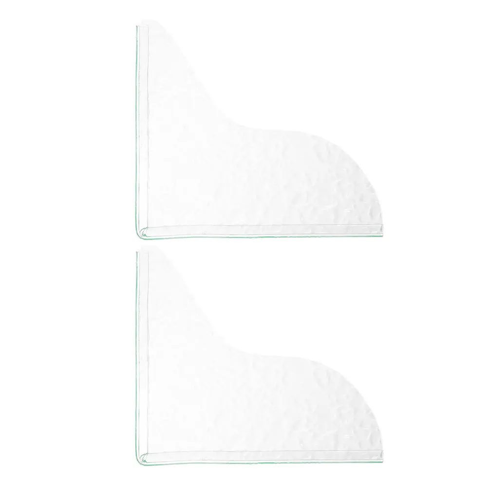 

2Pcs Acrylic Sink Splash Guard Bathroom Kitchen Water Protector Elegant Wave Pattern Easy to Install Sink Blockers