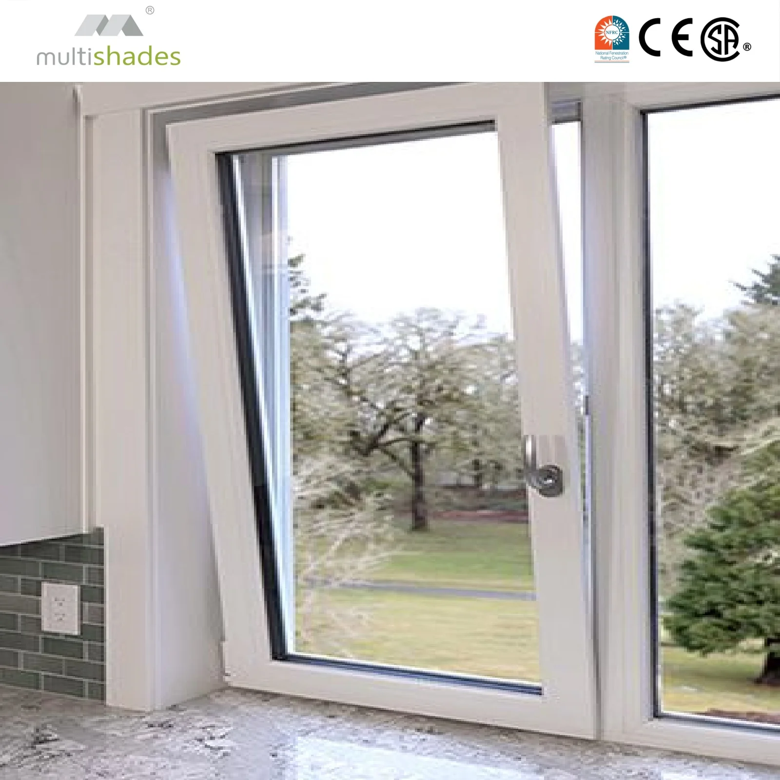 Modern Style Heat Insulated Save Energy Double Glazed Sound Proof Aluminum Windows Hurricane Tilt and Turn Minimalist Window