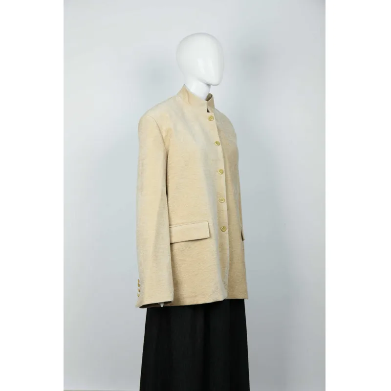 KWTX ชุดสตรี Blazer สีทึบคอเดี่ยว Office Elegant Luxury ฤดูใบไม้ผลิฤดูร้อน 2025 คุณภาพสูง Designer