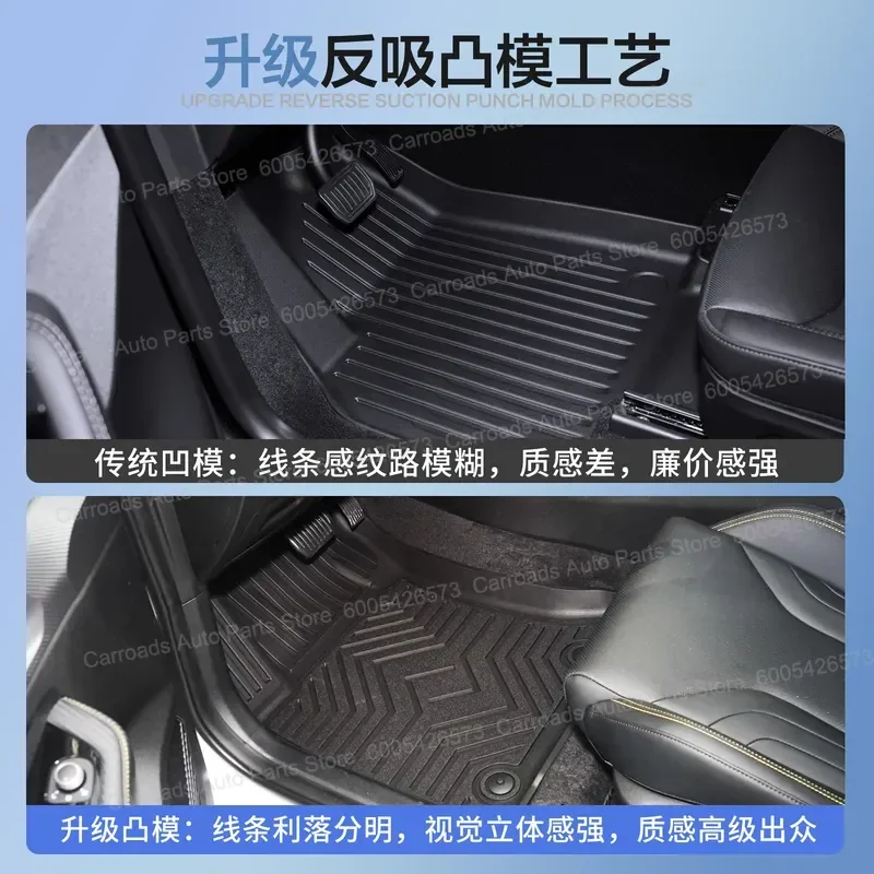  (LHD)Perfect Fit TPE Floor Mats for 2022-2026 Nissan Pathfinder US Version - Eco-Friendly, Waterproof & Anti-Slip, Custom Fit