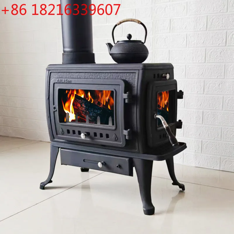 

Настоящий камин на дровах, полностью чугунная нагревательная печь, украшение для дома, виллы, камин B & B, независимый