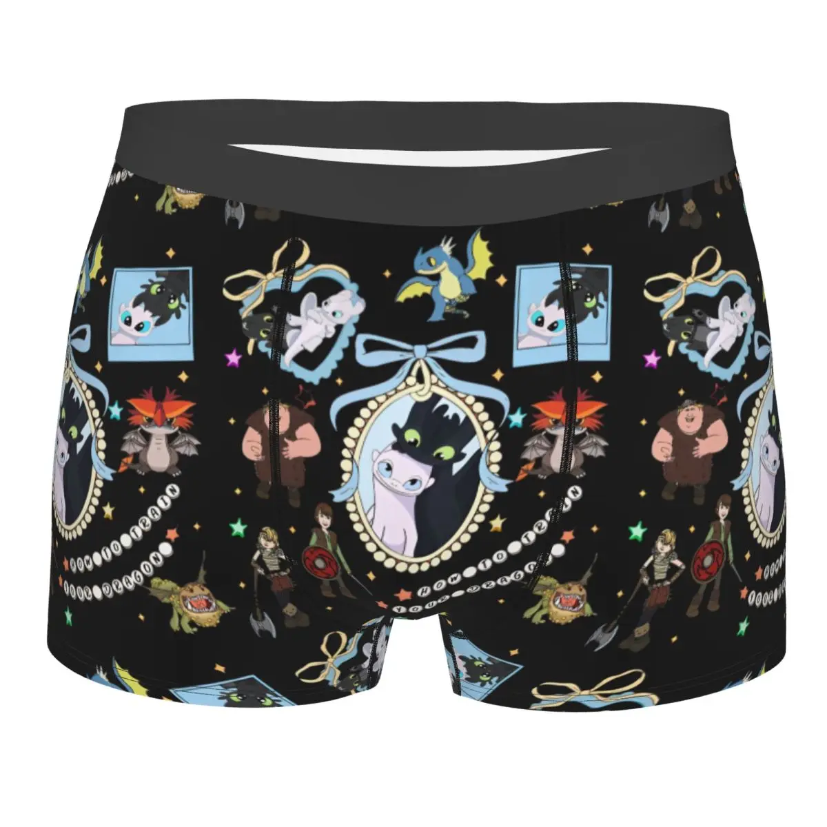 

Men's Toothless And Light Fury HTTYD Boxer Briefs Shorts Panties Soft Underwear Male Sexy Plus Size Underpants