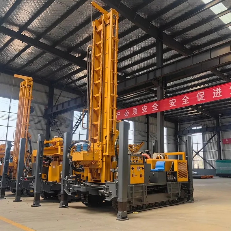 Crawler Mounted Pneumatic Water Well Rig 500m Deep Rotary Air Boring Machine For Scientific Research And Earth Observation