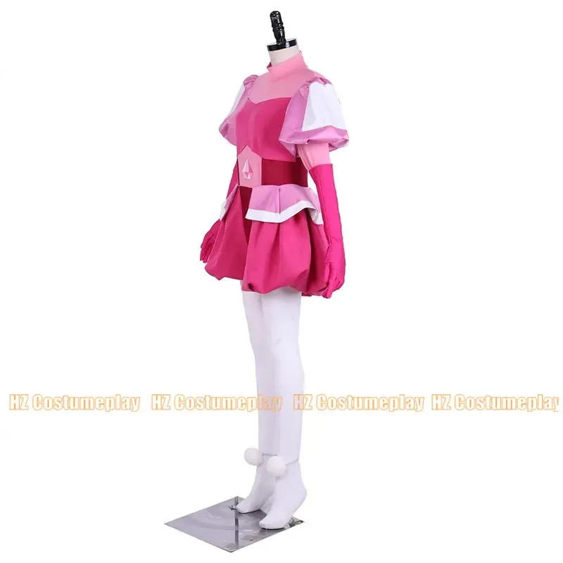 

LQSteven Universe the Great Diamond Authority Homeworld Gem Pink Diamond Outfits With Glove and Legging for Women Custom Made 3X